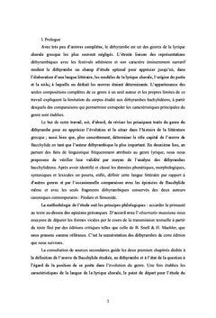 Les dithyrambes de Bacchylide