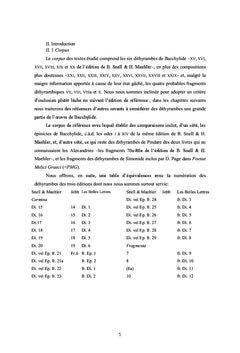 Les dithyrambes de Bacchylide