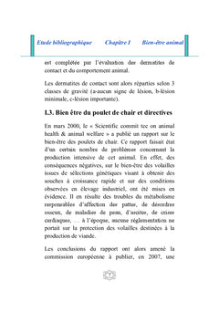 Les pododermatites chez le poulet de chair