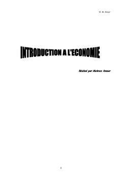 Cours Economie générale