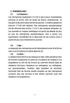 Les méningiomes intracrâniens