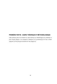 Précarité hydrique et développement local