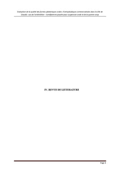 Evaluation qualitative des sirops antipaludiques retrouves A Douala