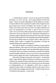 La monarchie au miroir de la littérature dans l'oeuvre de La Fontaine