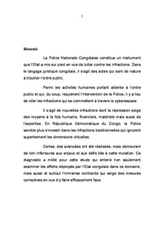 La Police Nationale Congolaise face aux infractions virtuelles