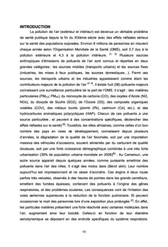 Épidémiologie des symptômes cliniques liées à la pollution de l'air