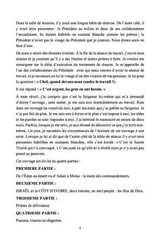Les lois et le sang qui délivrent et la Côte d'Ivoire dans le plan de Dieu