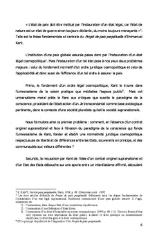 La réception du projet de paix de Kant chez Fichte, Habermas et Rawls