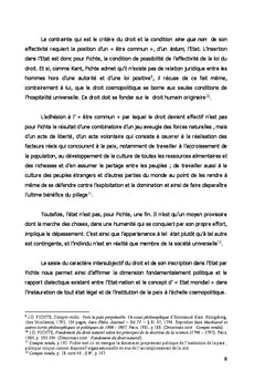 La réception du projet de paix de Kant chez Fichte, Habermas et Rawls