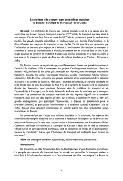 Patrimoine naturel et culturel en Tunisie et aménagement: des exemples