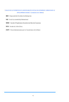 Evaluation de la RSe