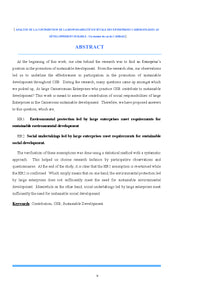 Evaluation de la RSe
