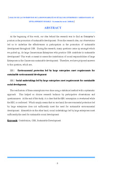 Evaluation de la RSe