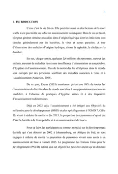 Esquisse d'évaluation du Programme Village assaini