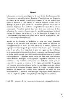 Occupation des trottoirs par les commerçants