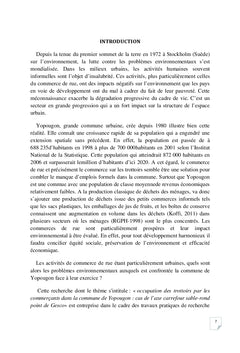 Occupation des trottoirs par les commerçants