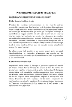 Occupation des trottoirs par les commerçants