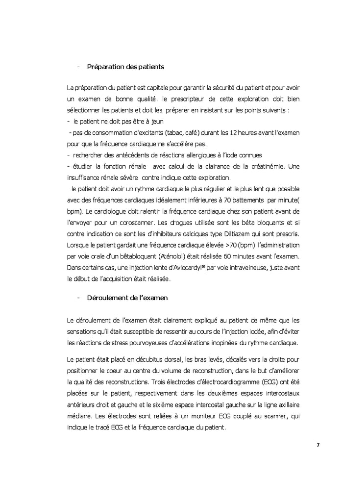 Performances, limites et implications pratiques du coroscanner