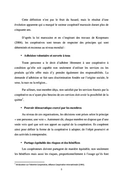 La Contribution des coopératives au développement territorial