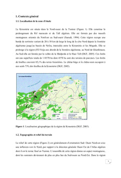Effet du changement climatique sur la région de Kroumirie