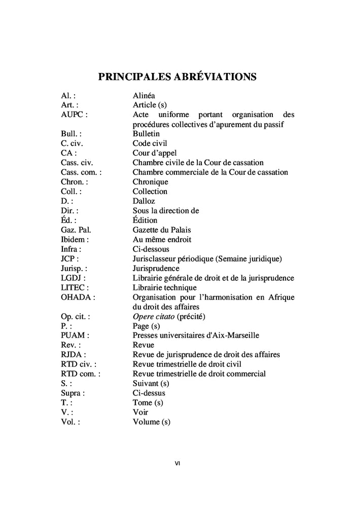 Droit commun des obligations et droit OHADA des procédures collectives