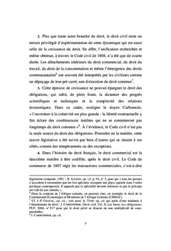 Droit commun des obligations et droit OHADA des procédures collectives