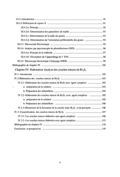 Etude Expérimentale des Couches Minces de Trisulfure de Bismuth