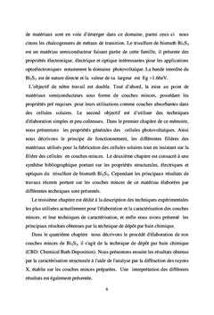 Etude Expérimentale des Couches Minces de Trisulfure de Bismuth