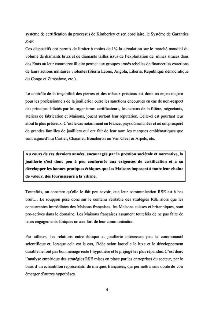 Luxe, Ethique et RSE