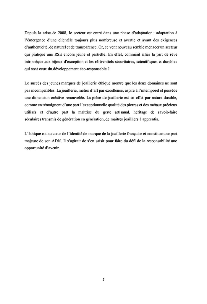 Luxe, Ethique et RSE