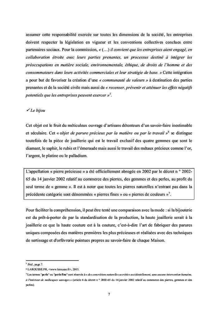 Luxe, Ethique et RSE