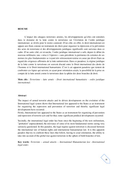 L'applicabilité du DIH à la lutte armée contre le terrorisme