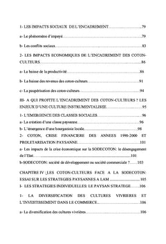 Filiere cotonniere et dynamiques paysannes au Nord-Cameroun
