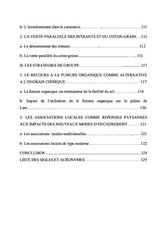 Filiere cotonniere et dynamiques paysannes au Nord-Cameroun