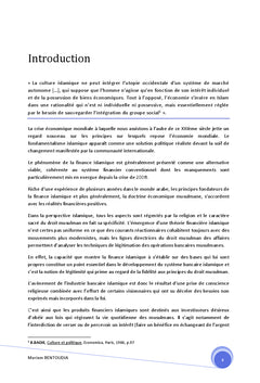 Les perspectives d'une finance islamique au Maroc