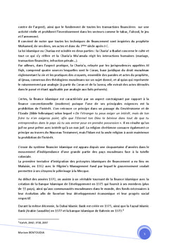 Les perspectives d'une finance islamique au Maroc