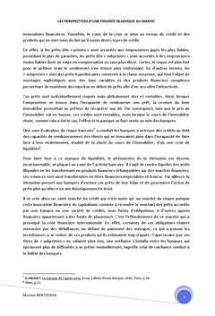 Les perspectives d'une finance islamique au Maroc