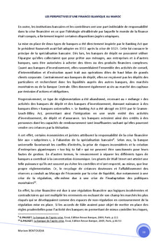 Les perspectives d'une finance islamique au Maroc