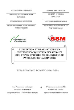 systeme d'acquisition des signaux eCG et PCG et d'aide au diagnostic