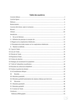 Complications obstetricales à l'hôpital de district d'Ambam :