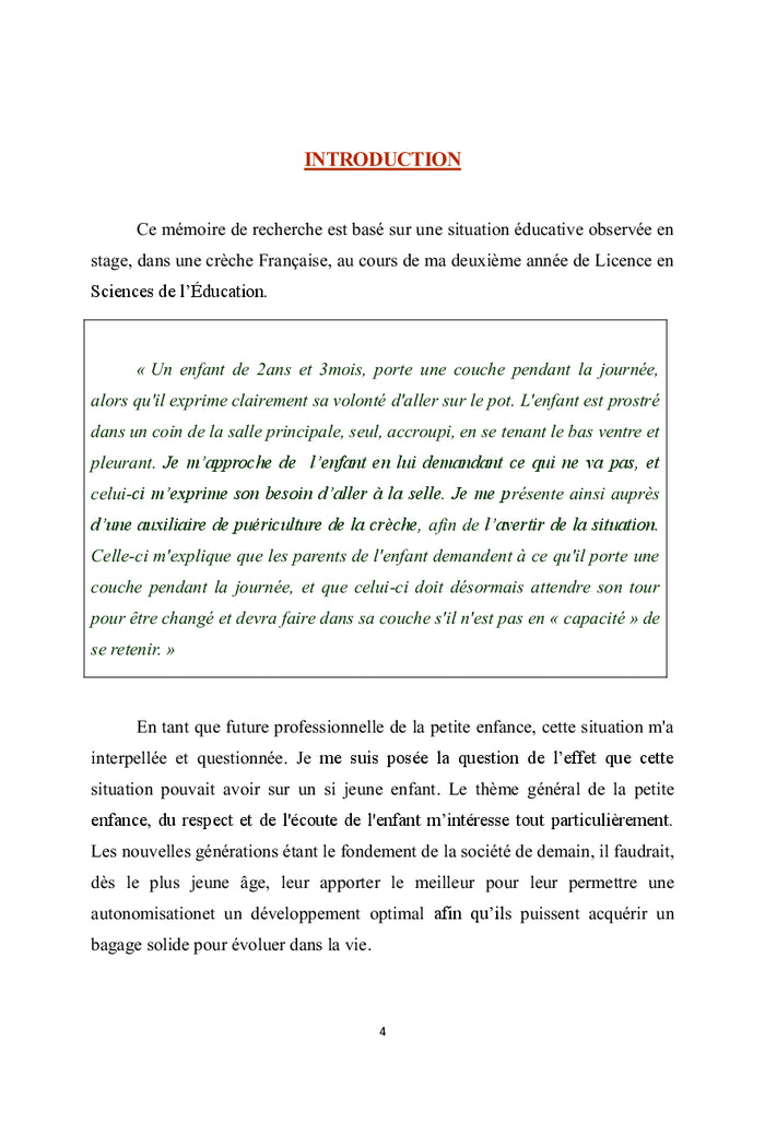 Coéducation, professionnalisme & besoins du jeune enfant