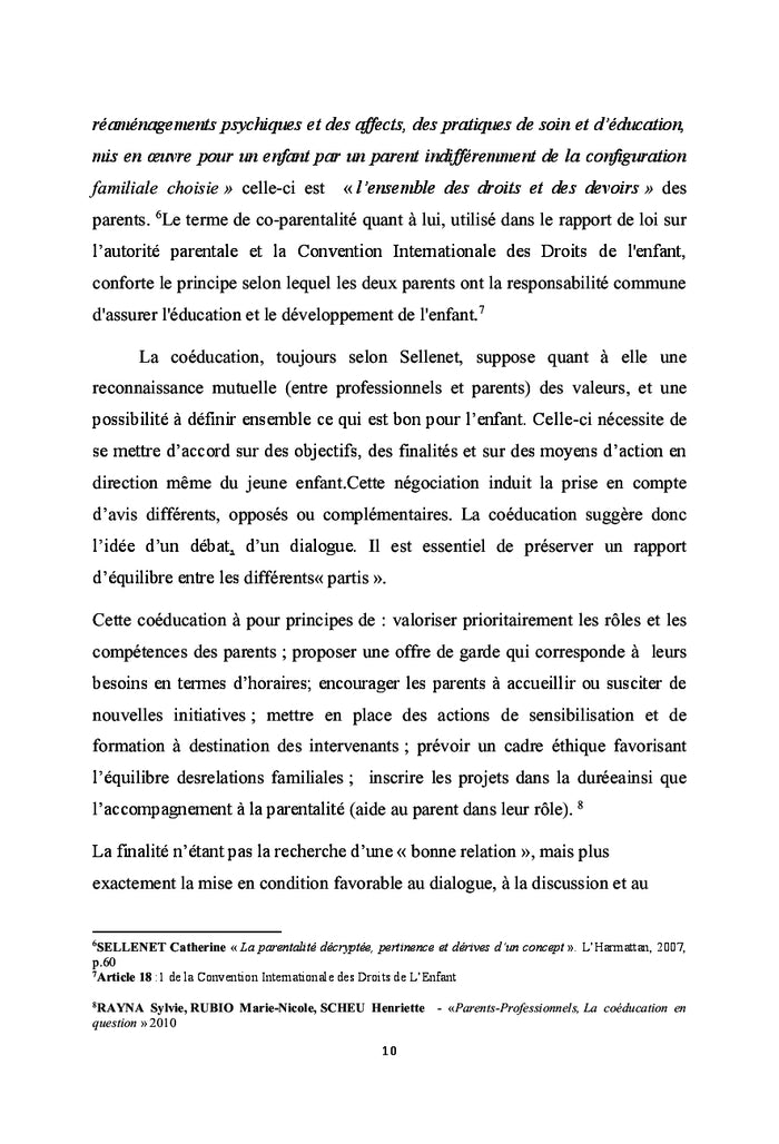 Coéducation, professionnalisme & besoins du jeune enfant