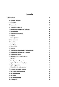 Impact de Candidas albicans sur la santé humaine