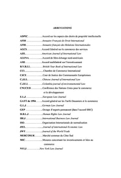 Les entites non etatiques et l'Organisation Mondiale du Commerce