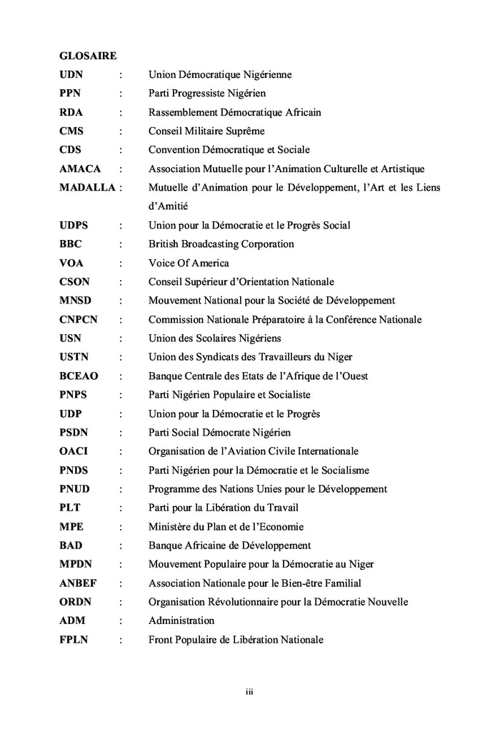 La convention démocratique et sociale CDS-RAHAMA