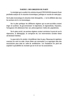 La convention démocratique et sociale CDS-RAHAMA