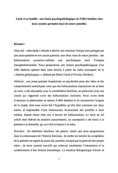 Lucie et sa famille