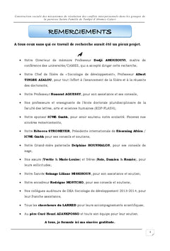 Construction sociale des mecanismes de resolution