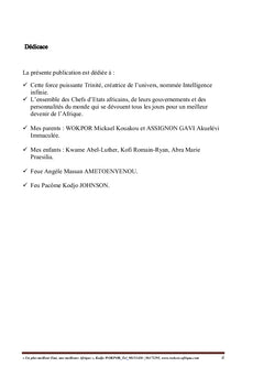 Un plus meilleur Etat... Une meilleure Afrique