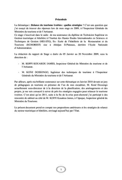 Développement et relance du tourisme Ivoirien
